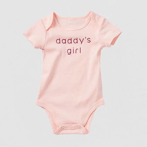 Okie Dokie Baby Girls Round Neck Short Sleeve Rib Bodysuit