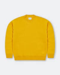 Norse Projects - Rom Boiled Wool Crewneck - Warm Yellow | UP THERE