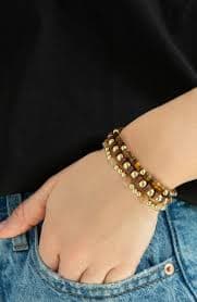 MARLYN SCHIFF Set of 3 Beaded Stretch Bracelets | Nordstrom