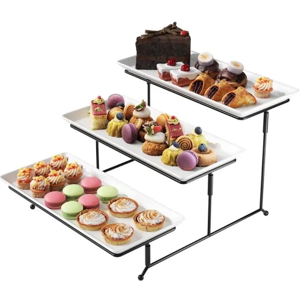 Gibson Elite Gracious Dining Serving Set with Stand