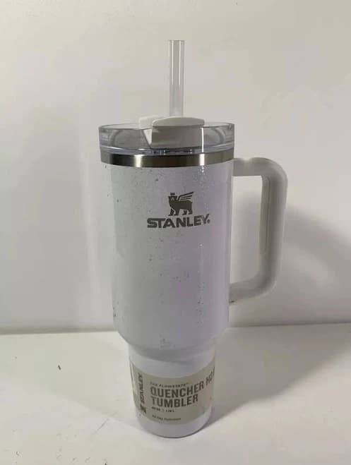 Stanley Pearl White Shimmer Quencher H2.0 Flowstate Tumbler 40oz