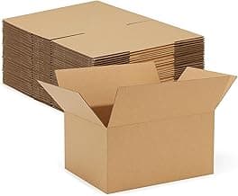 Eupako 10x7x5-Small-Shipping-Boxes-30-Pack-Brown-Corrugated-Box-Mailers, Cardboard Boxes for Packaging Small Business, Mailing