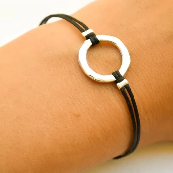 Karma and Silver Cord Bracelet