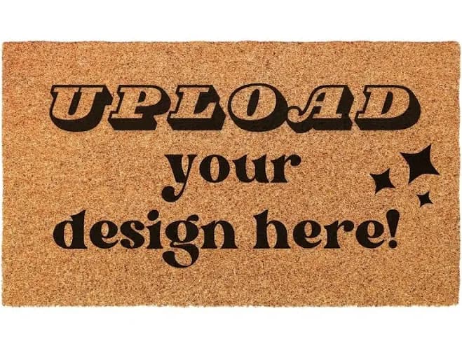 Print on Demand Coir Doormat 16x24, 18x30, 24x36, 24x48 inches - Oversized 24x36 inches