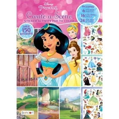 Disney Princess Create-A-Scene Sticker Activity Book