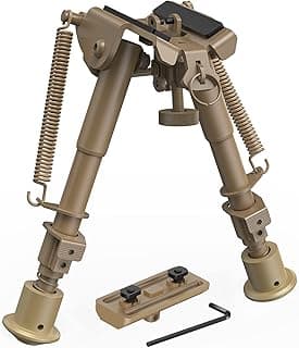 CVLIFE 6-9 Inches Bipod with Adapter for M-Rail