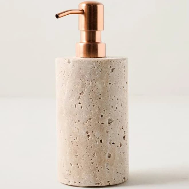 Travertine Soap Dispenser