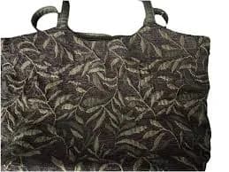 Vintage Tapestry Top Handbag Or Tote Brown, Green, & Gold