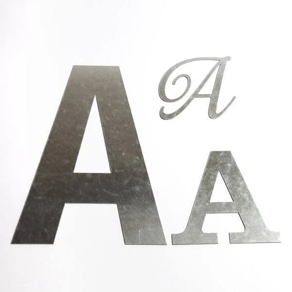 15 Inch Metal LetterA - Custom Craft Metal Letters