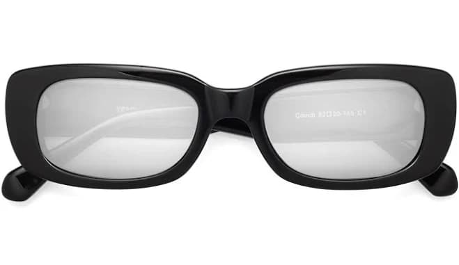 couch Hipster Rectangle Tinted Sunglasses