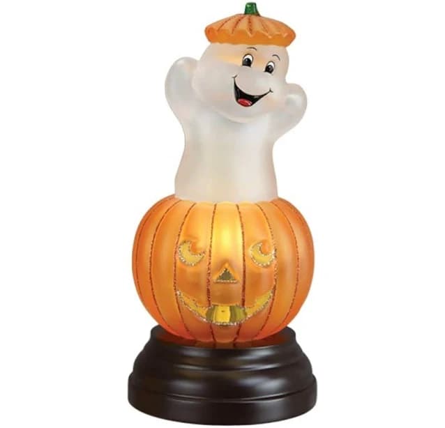Old World Christmas Ghost Pumpkin Light
