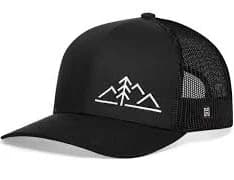 Pine Tree with Mountains Snapback Trucker Hat