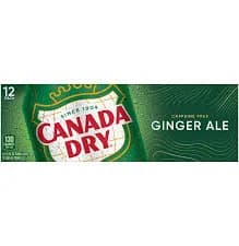 canada dry ginger ale, 12 - 12 fl oz (355 ml) cans [144 fl oz (4.3 l)]