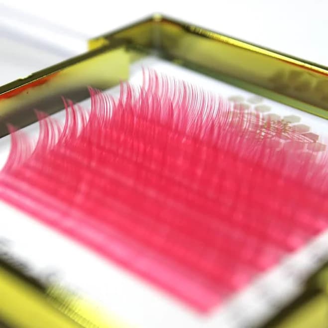 Honeybee Lash Co. Pink Eyelash Extensions
