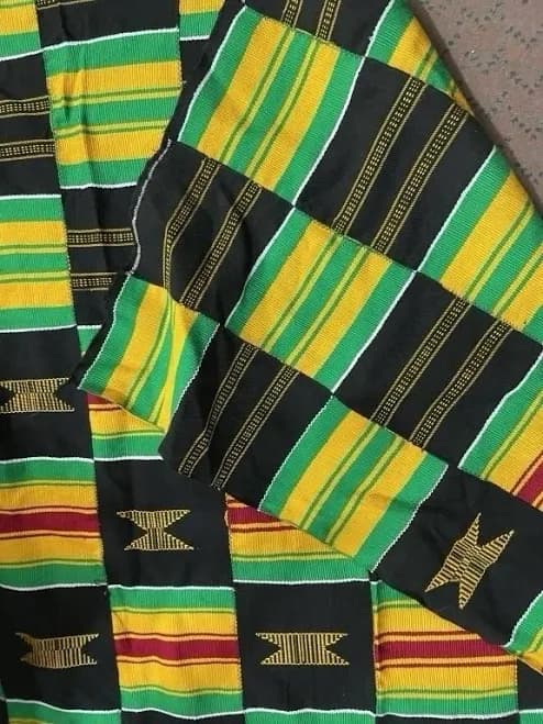 Vintage Ghana Kente Cloth 64 X 40