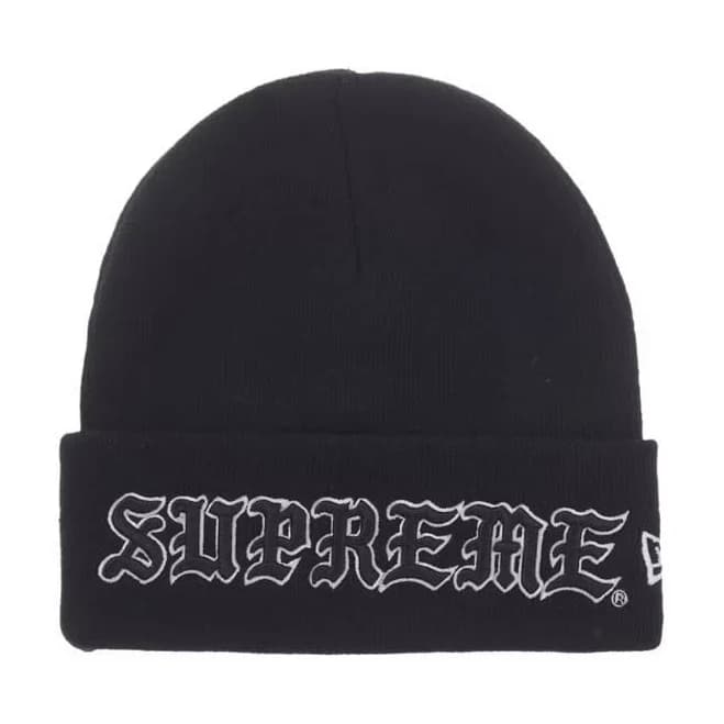 Supreme x New Era Old English Beanie