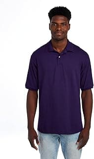 Mens Men's Short Sleeve Polo Shirts, Cotton Blend, Two Button Closure, Regular Fit, Sizes S-5x