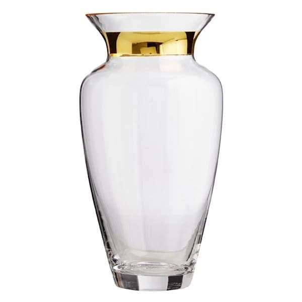 MDLUU Glass Jug Vase 10" Tall, Clear Flower Vase, Decorative Bottle Vase for Dining Room, Bedroom, Bathroom, Mantel