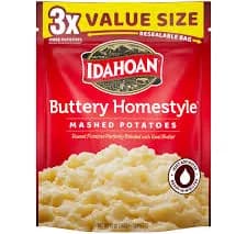 Idahoan Buttery Homestyle Mashed Potatoes Value Size, 12 oz (Pack of 8)