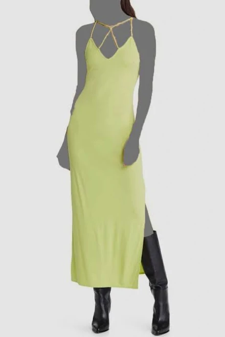 Frame Denim Dresses Frame Delicate Knot Crepe Midi Dress Small