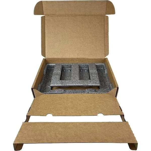 17 in x 12 in x 3.5 in Laptop Shipping Box, Kraft, Corrugated / Foam, Single, 32 ECT, LTC-S004-05