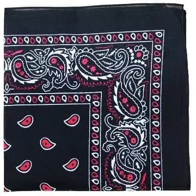 Adult balec Pack of 3 Paisley 100% Cotton Double Sided Bandana