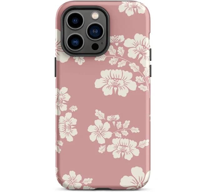 Rose Bloom iPhone Case Romantic Floral Aesthetic Tough Cover