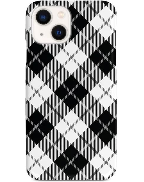 Black and White Plaid Case