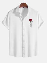 Rose Skull Print Shirt – HOOOYI