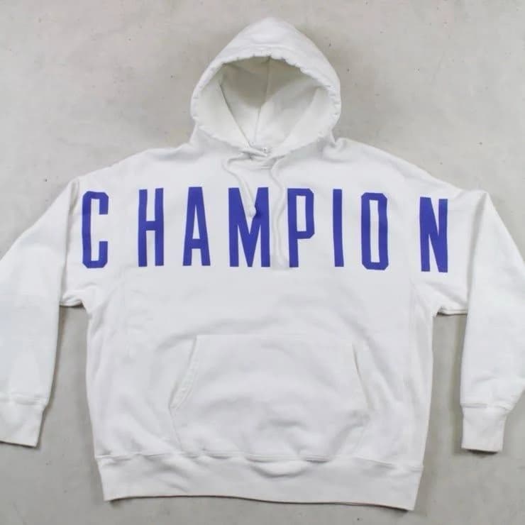 Champion Men's Life Reverse Weave Oversized Arch Logo Pullover Hoodie