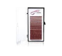 Brown burgundy eyelashes