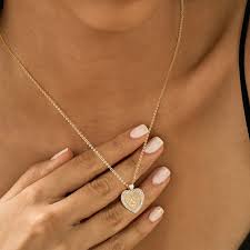 GDCOIN 14K Gold Plated Initial Dainty Layered Heart Necklace A-Z Trendy Jewelry for Women - Walmart.com