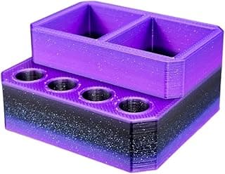 Desk Organizer 510 Cartridge Holder Pen Stand 4 Spaces with Two Storage Areas (Purple Phantom)