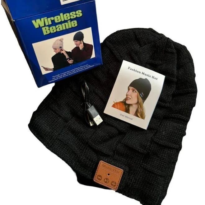 Compatibl Wireless Beanie Hat with Bluetooth Headphones