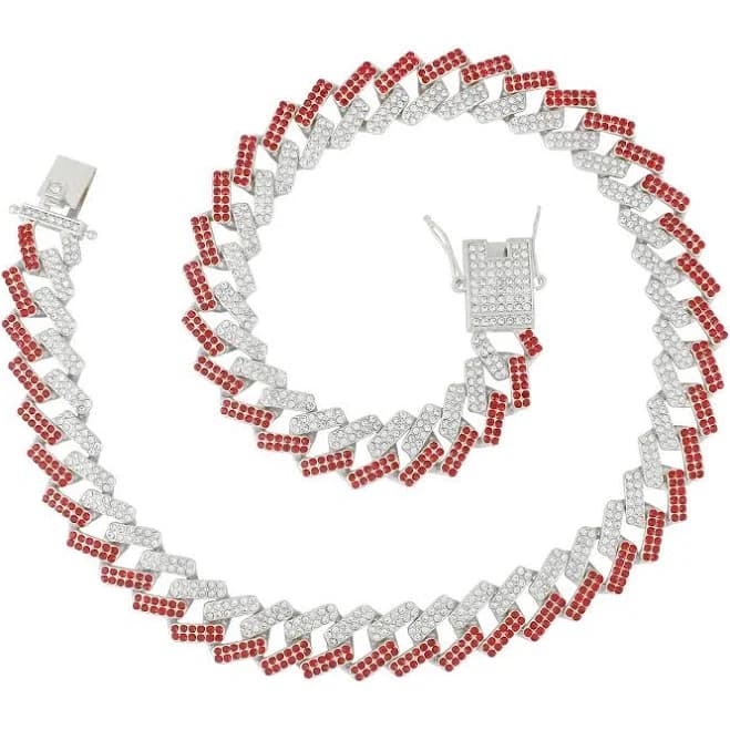 Charles Raymond Zig Zag Bling'ed Out Necklace