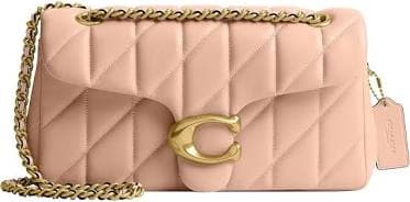 Quilted Suede Tabby Shoulder Bag 26 with Chain