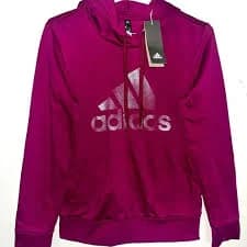 Adidas Magenta Hoodie - New