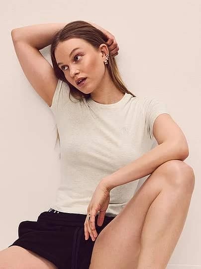 Victoria's Secret Angel Essentials Stretch Cotton Fitted Tee
