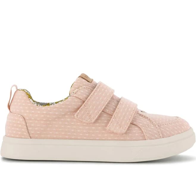Toms Kid's Cruz Double Strap Chambray Dot Sneaker