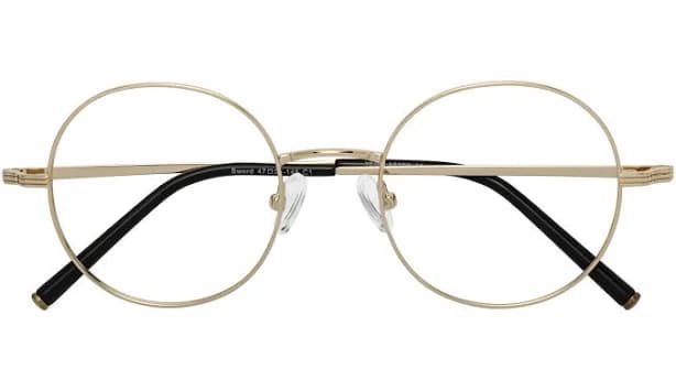 Retro-Vintage Metal Round Full-Rim Glasses