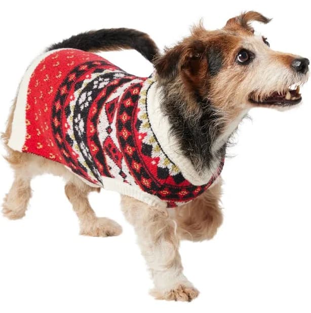 Frisco Nordic Pawprint Dog & Cat Sweater