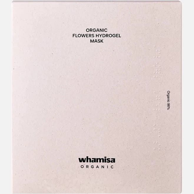 Whamisa Bio-Flower-Hydrogel Mask Mask Set 97.50% organic gelee face cloth Mask only with rubber moisturizing soothing nourishing radiant skin