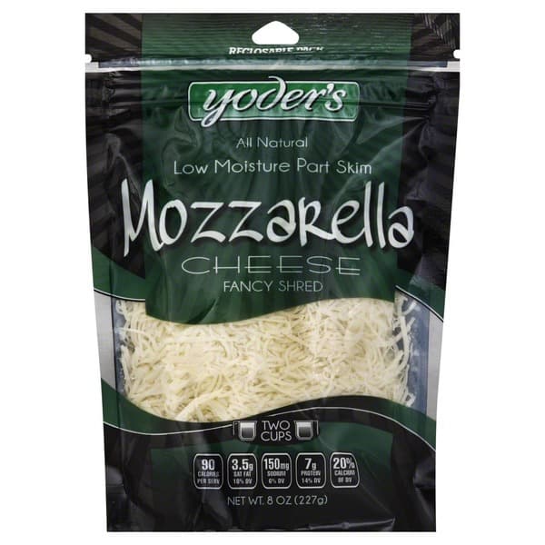 Yoder's Fancy Shred Low Moisture Part Skim Mozzarella