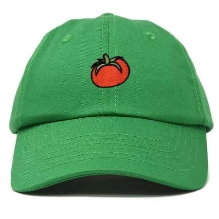 Dalix Women's Tomato Embroidered Cotton Baseball Cap