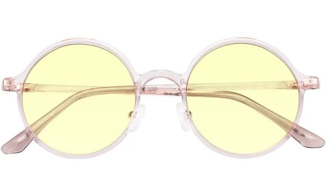 Retro-Vintage Thin Round Tinted Sunglasses