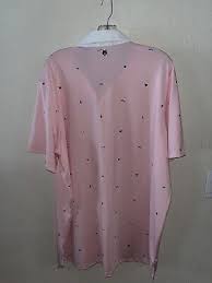 NWT GREYSEN Spirit of Louisiana Pink Critter Print Short Sleeve Golf Polo XL | eBay