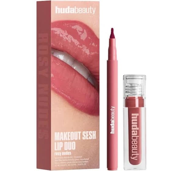 Huda Beauty Make Out Sesh Lip Stain and Lip Gloss Duos