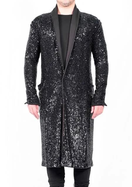 Sequin Blazer Coat