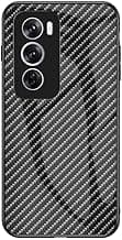 Compatible with Oppo Reno4 Pro 4G Case,Anti-Drop 2 in 1 (PC Glass Back Panel+TPU) Phone Case Cover Black