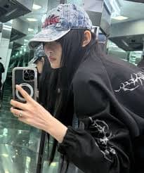 MUSINSA | DILETTANTISME Distressed Denim Metal Hat (GY)